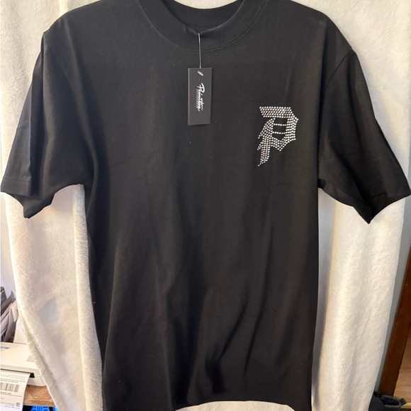 Primitive Black Tee with Rhinestone Logo - Picture 3 of 5